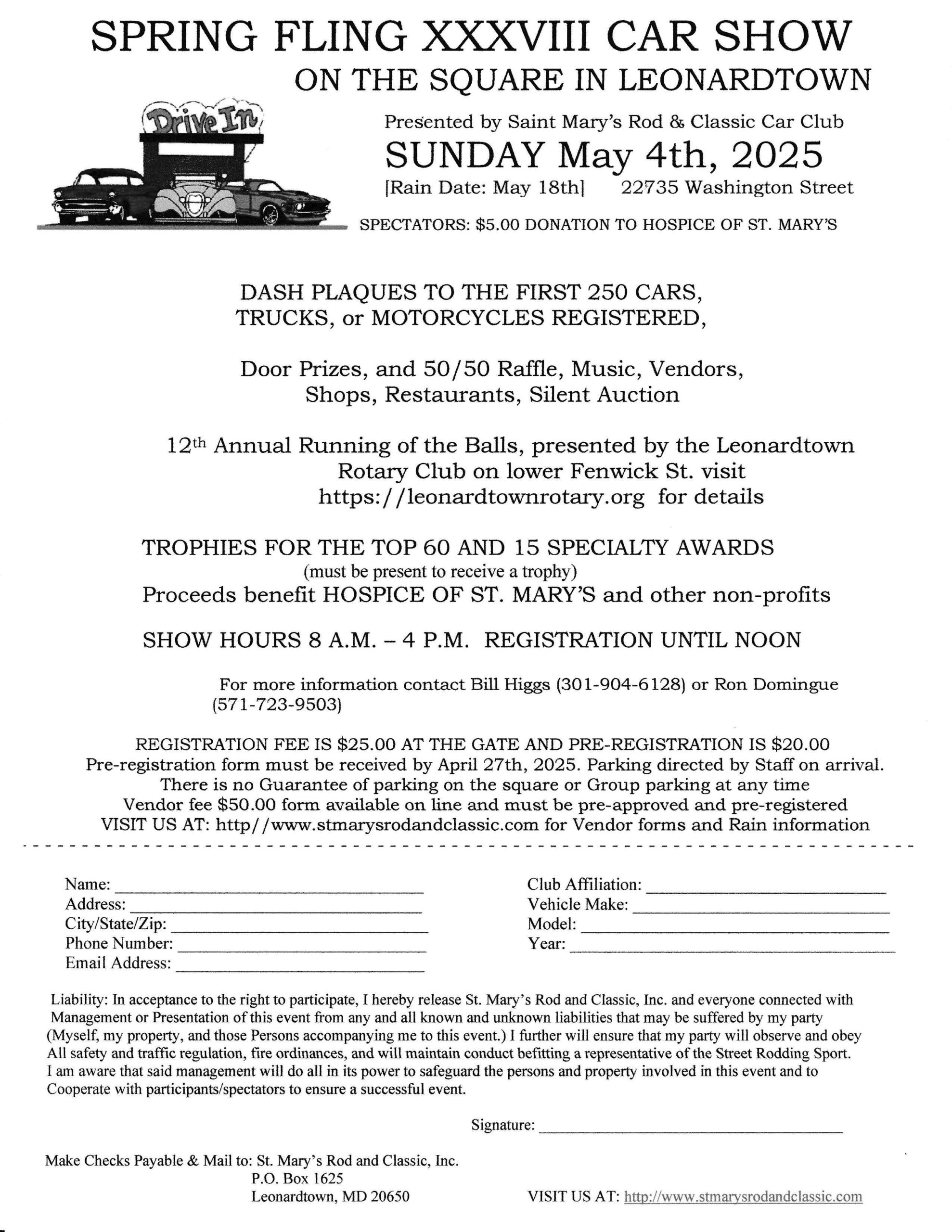 2025 Spring Fling XXXVIII Flyer
